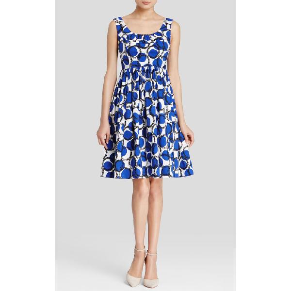 Kate Spade New York Stamped Dots Fit and Flare Dress – evaChic