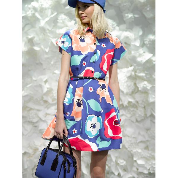 Kate Spade New York SS15 Belted Floral Print Dress – evaChic