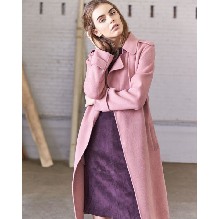 Theory Double-Face Wool-Cashmere Trench Coat | evaChic