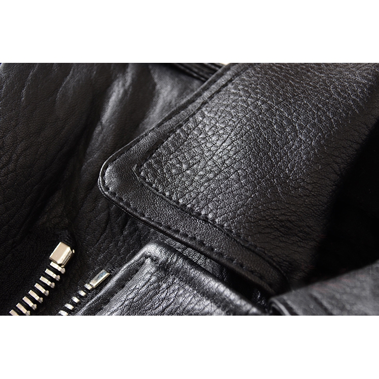 Balenciaga Epaulette Detail Leather Biker Jacket – evaChic