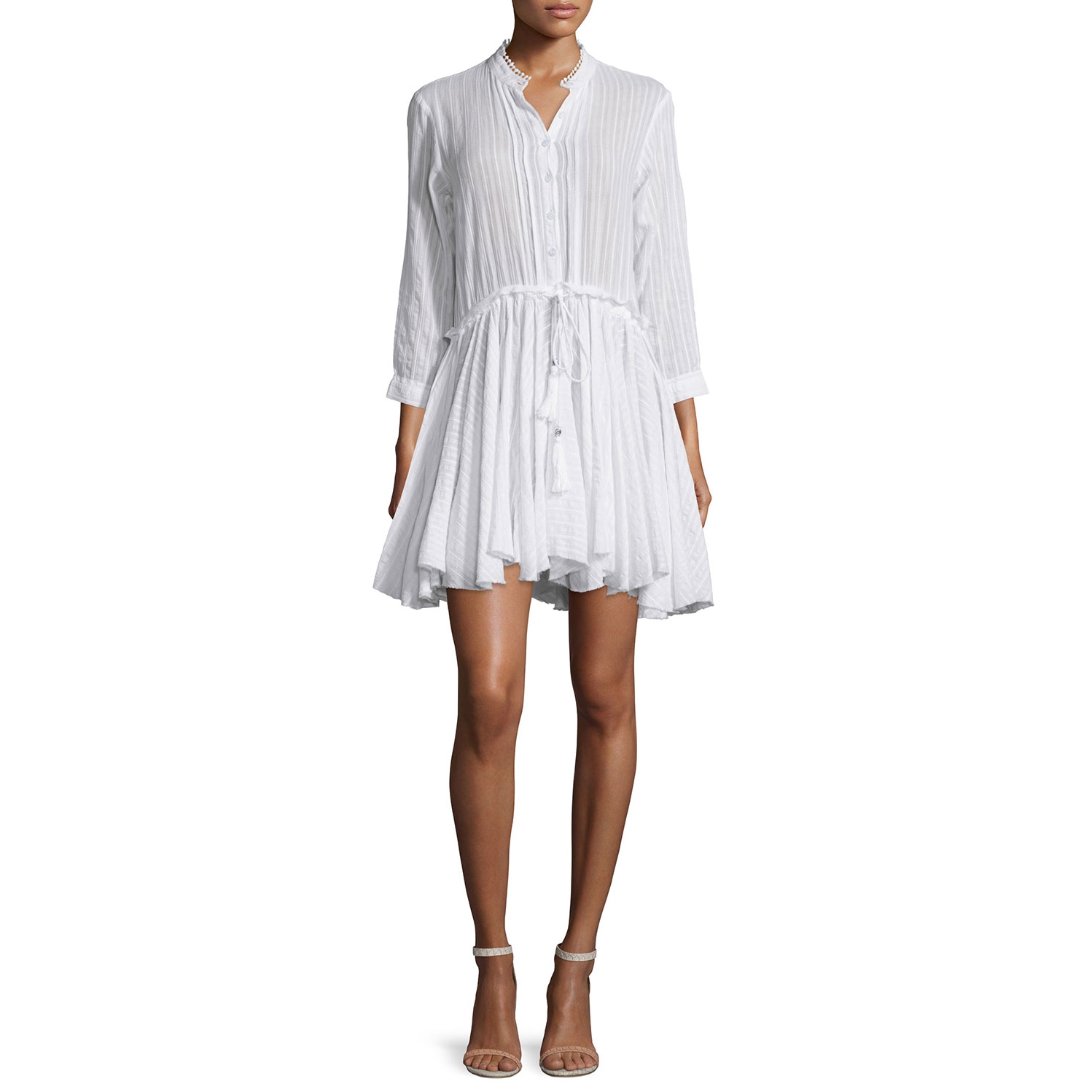 Zadig Voltaire Ranil Pintuck Poplin Dress 8