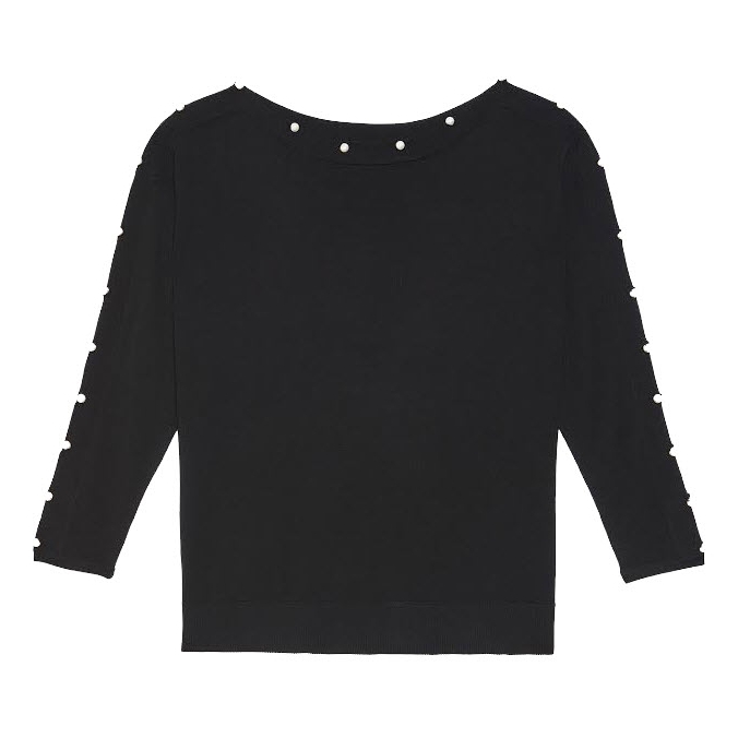 Sandro Maia Pearl Embellished Sweater – evaChic