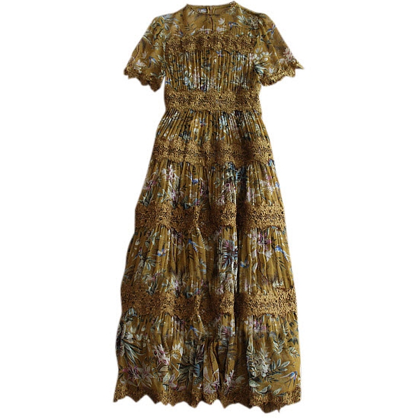Zimmermann Tropicale Tiered Crinkle Dress – evaChic