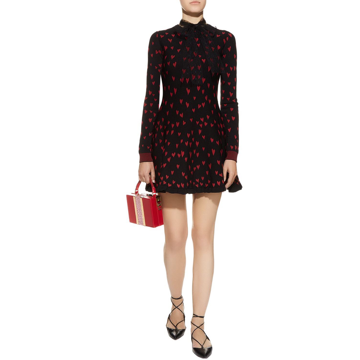 red valentino red dress