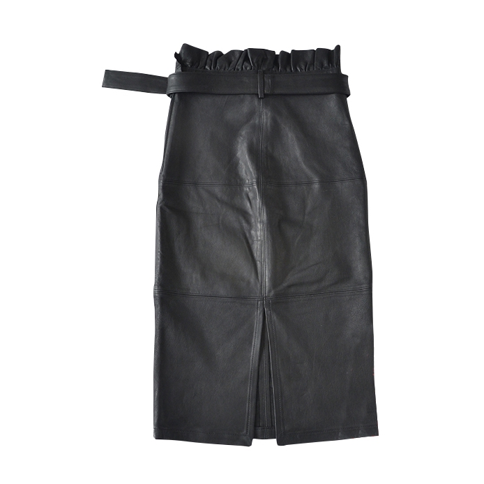 J Brand Claudia High-Waist Leather Midi Skirt – evaChic