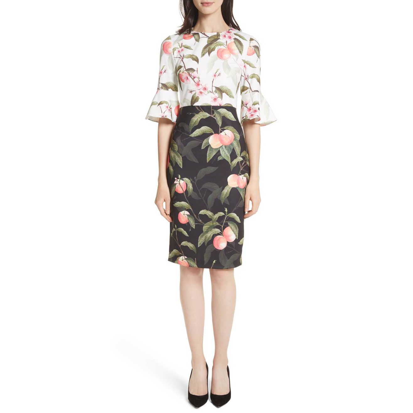 topshop floral tea dress