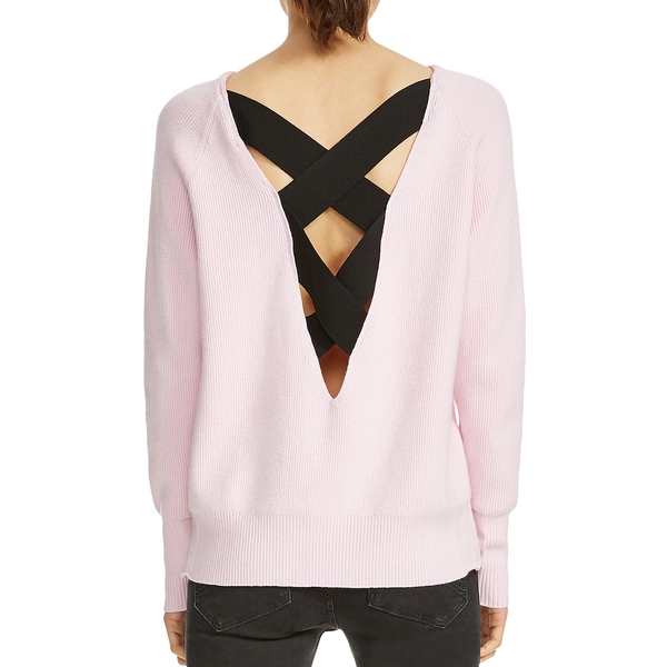 criss cross back sweater