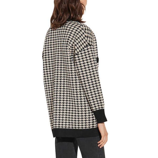 Brand NEW store Sandro Long Houndstooth Cardigan Size 2/Medium 2021 Collection