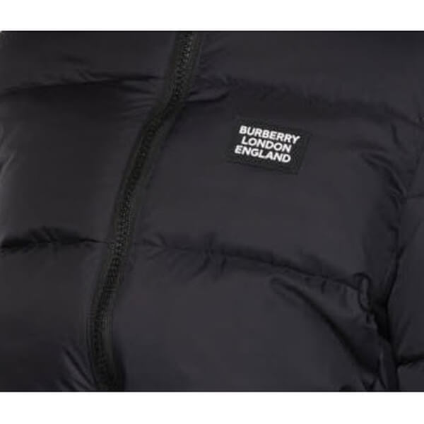 Burberry Leith Drops Monogram Hooded Down Jacket – evaChic