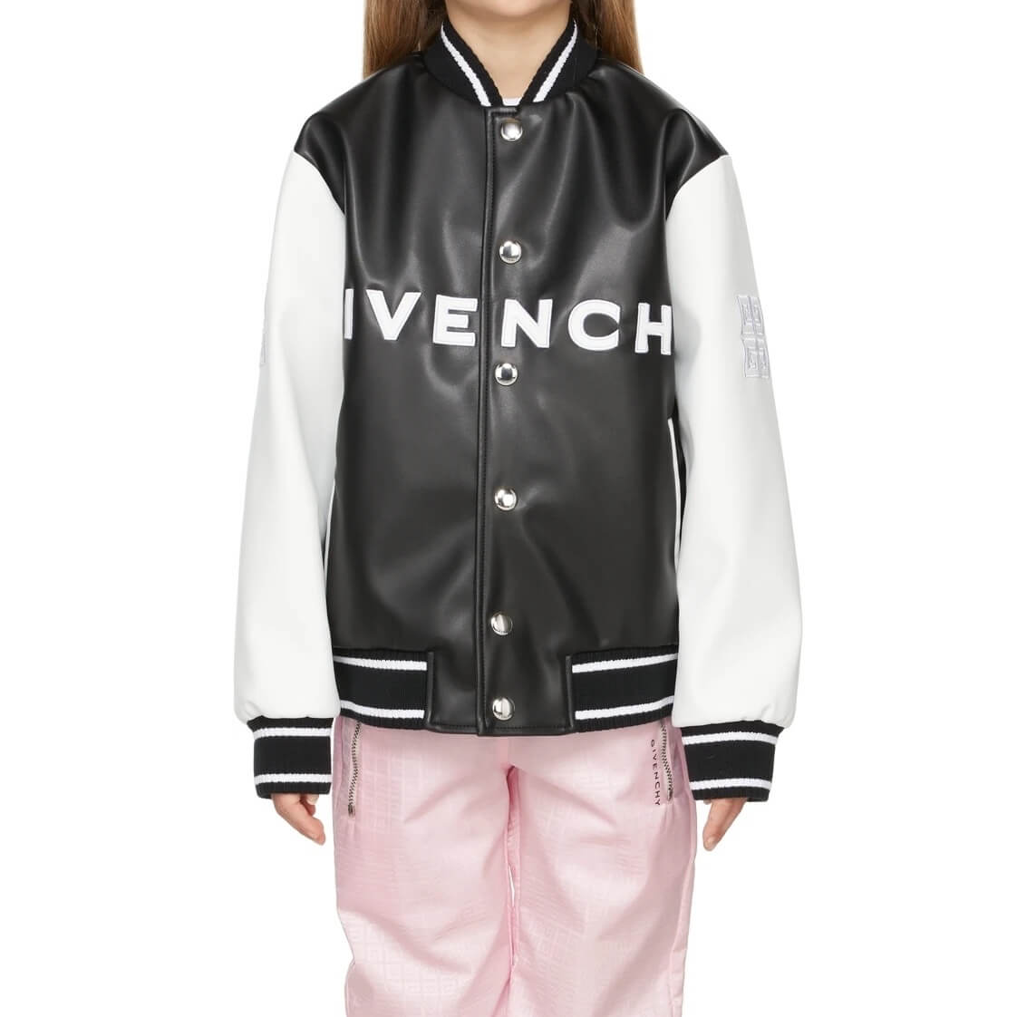Givenchy Kids Logo-Embroidered Faux-Leather Bomber Jacket – evaChic