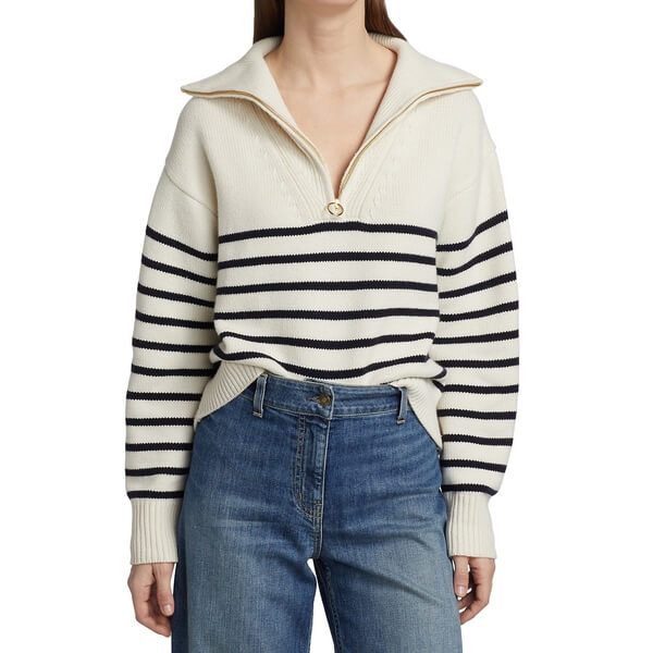Nili Lotan Hester Nautical Stripe Cashmere Sweater – evaChic