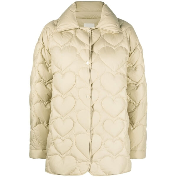 QUILTED HEART PUFFER JACKET