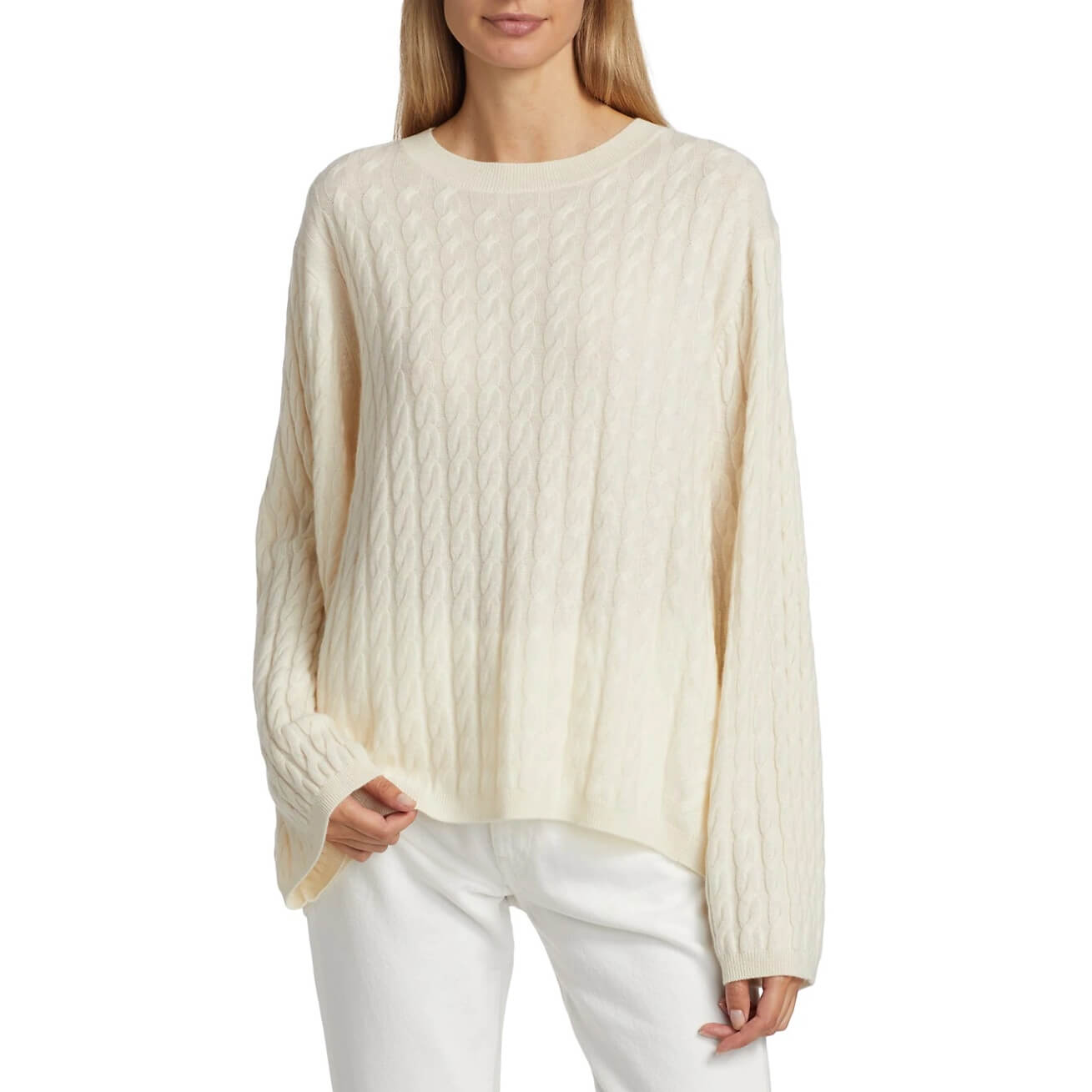 Toteme Cable-Knit Cashmere Oversized Sweater – evaChic